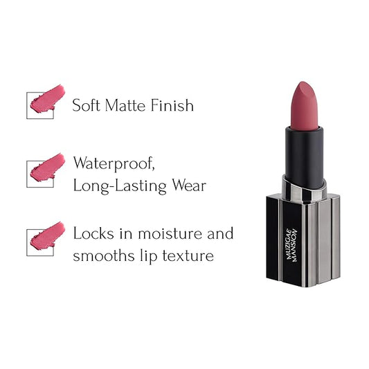 MUZIGAE MANISON City Chic Trio - 06 Ruffle | Objet water 01 Signature & 02 Spicy & Moodwear Blur 06 Ruffle | K-Beauty Lip Stain Matte Lipstick