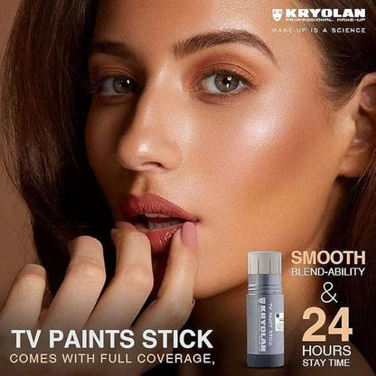 Kryolan TV Paint Stick - 32B Kryolan Makeup - Makeup Foundation - Makeup for TV, Theater, Stage, Acting, Face and Body, Full Coverage Concealer Foundation - Made in USA (25 g)
