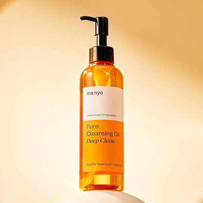 ma:nyo Pure Cleansing Oil Korean Facial Cleanser, Blackhead Melting, Daily Makeup Removal with Argan Oil, Korean Skin care (Deep Clean)