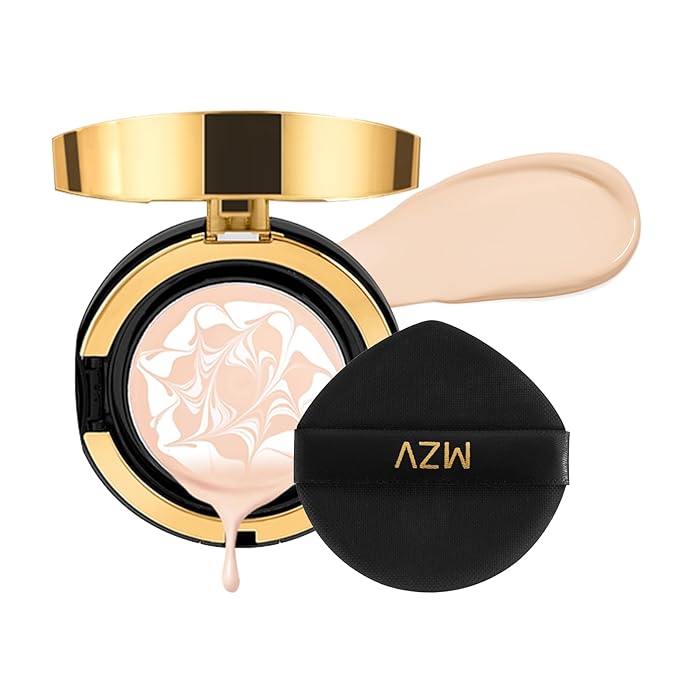 Cushion Foundation Dewy Finish, Natural Coverage,Pack of 1,Glass Skin, Long-Lasting, Lightweight, Buildable Coverage(13#Cool, 0.49ounce)