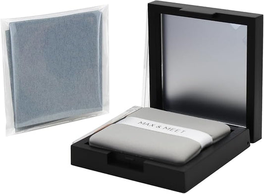 200 Face Oil Blotting Sheets with Mirror Travel Box& Puff, Linen Fiber Gentle Oil Control Film Not Destroy Base Makeup Face Oil Absorbing Sheets (Bamboo Charcoal, Box+Refill total 200 sheets)