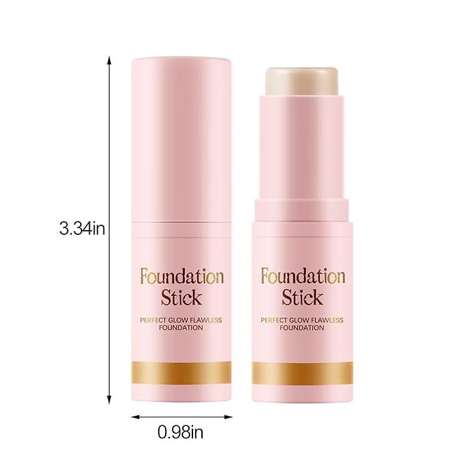 Matte Foundation Stick,Long Wear Multi-Use Face Makeup and Contour Stick for Natural,Lightweight,Waterproof