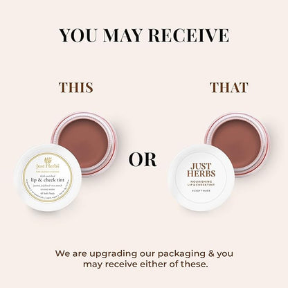 Organic Creamy Matte 3 in 1 Lip & Cheek Tint, Blush For Women - SLS,Chemical & Paraben Free - 0.14 fl. oz. (Soft Nude)