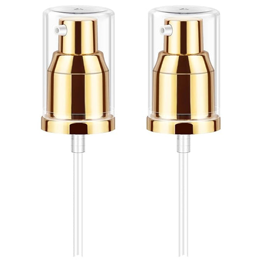 Foundation Pump, Makeup Pump Compatible with Estee Lauder Double Wear Foundation (2 Pack, Gold)
