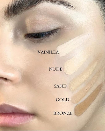 Absolute Foundation | Bianca Makeup | Liquid Foundation with Full Coverage | Shine and Oil Control | 24-hour Wear | Water and Humidity Resistant | Various Shades (Bronze, 0.10 Fl Oz)