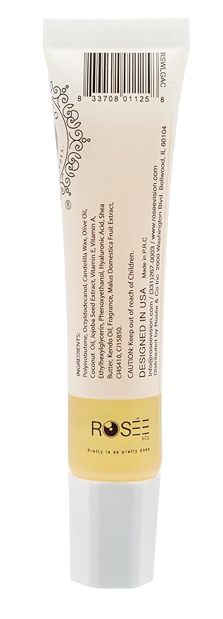 ROSÉE & CO Rosee Lip Gloss Vegan & Cruelty Free Treatment, Professional Make up, Long Lasting Glossy with Shea Butter, Moisturize, Protect & Smooth, High Shine, Non-Sticky (o. Apple Crumble, 0.5)