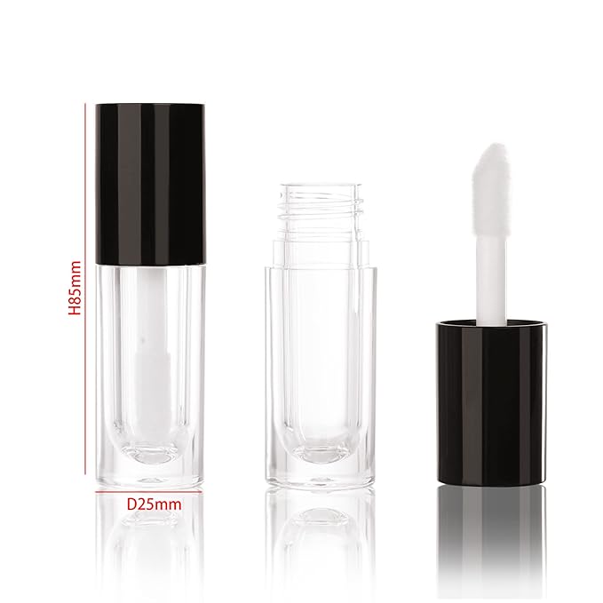 COSIDEA Customize logo Empty 6ml big brush lip gloss tubes for DIY lip gloss lipgloss containers