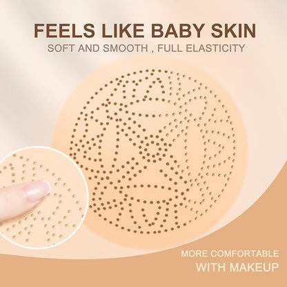 Mushroom Head Air Cushion CC Cream - Long-Lasting & Waterproof New Mushroom Head Screw Lid Concealer Makeup Base for All Skin Types, Create Natural Face Makeup (Ivory)