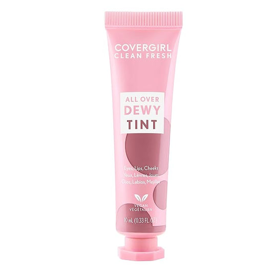 COVERGIRL Clean Fresh Dewy Tint 300 Mauvy Kiss, 3-in-1 Tint, Blendable Color For Eyes, Lips & Cheeks, 0.33 fl oz (Pack of 1)