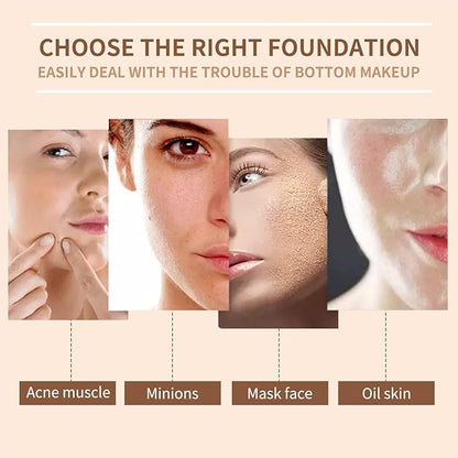 GL-Turelifes Mushroom Head CC Cream Air Cushion Face Foundation Water Feeling Flawless BB Cream Moisturizing Oil Control,Long Lasting & Smoothing Natural Concealer (#04Nude, 0.53 oz)