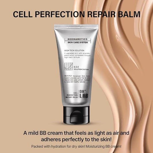 Cell Perfection Repair Balm 0.34 fl oz /10ml Tinted Repairing Moisturizing Soothing Cream K-beauty Mild Formula BB
