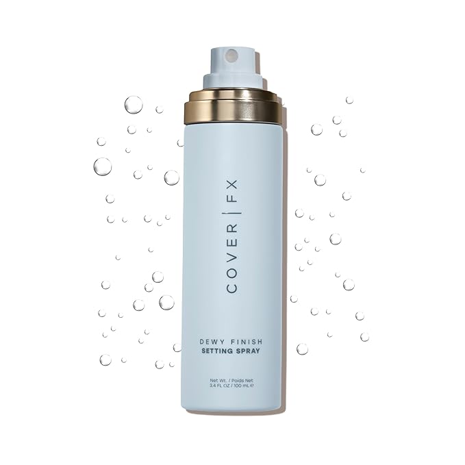 COVER FX Dewy Finish Setting Spray - Makeup Finishing Spray - Shea Butter & Aloe - 4 Fl Oz