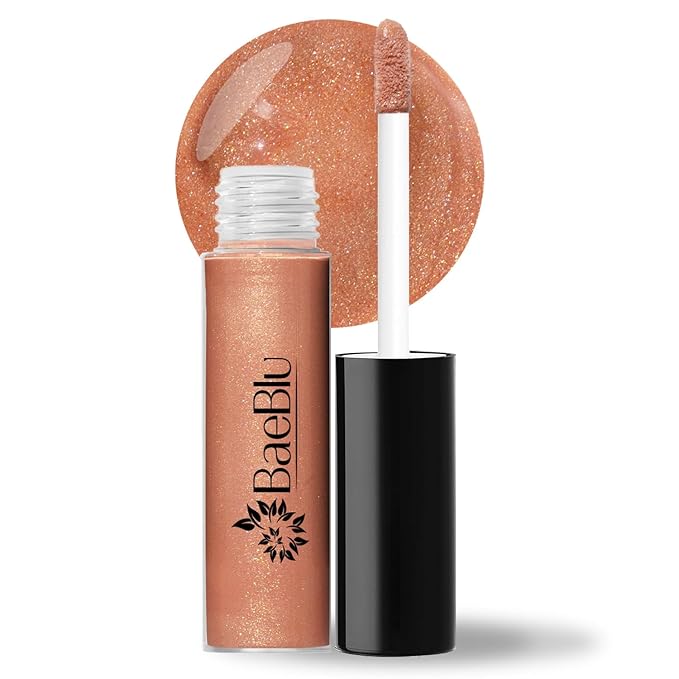 Organic Vegan Lip Gloss, 100% Natural Non-Toxic Moisturizing Ingredients, Peony