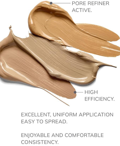 FARMASi Vfx Pro Foundation, Full Coverage Liquid Cream, Lightweight Long Lasting Coverage, Breathable Skin Moisturizer with Color True Matte Blending, Face Makeup, 1 fl. oz / 30 ml - NATURAL BEIGE N12