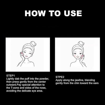 Air Soft Focus Loose Setting Powder,Matte Finish,Compact,Waterproof and Longlasting Finishing Powder,Magnetic Talc-Free Face Powders,1 Ivory White for Oily Skin.