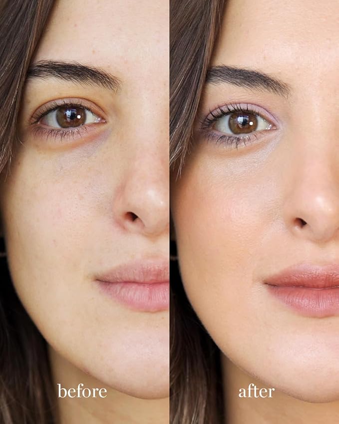 Ere Perez - Natural Oat Milk Liquid Foundation | Breathable, Buildable, Med-Full Coverage, Dewy | Peach Extract, Vitamin E | Vegan, Cruelty-Free, Clean Beauty (Caramel | med golden, 1 fl oz | 30 ml)