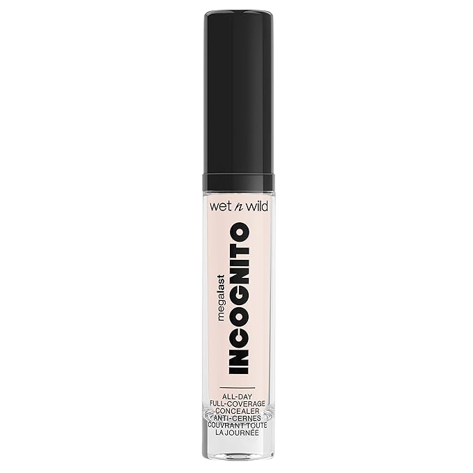 wet n wild Mega Last Incognito All-Day Full Coverage Liquid Matte Concealer Bundle, Fair Beige & Light Beige, 0.18 Ounce Each