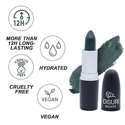 Matte Bullet Long Wear Lipstick - Vegan and Cruelty-Free - Smudge and Waterproof Matte Lipstick with Moisturizing Formula - All Day Comfort - (Slate Chic #15)