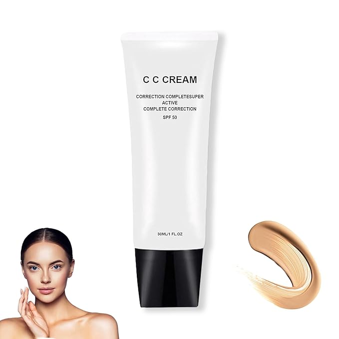 Cc Cream Self Adjusting For Mature Skin, Cc Cream For Older Women, Skin Tone Adjusting Spf 43 (Natural)