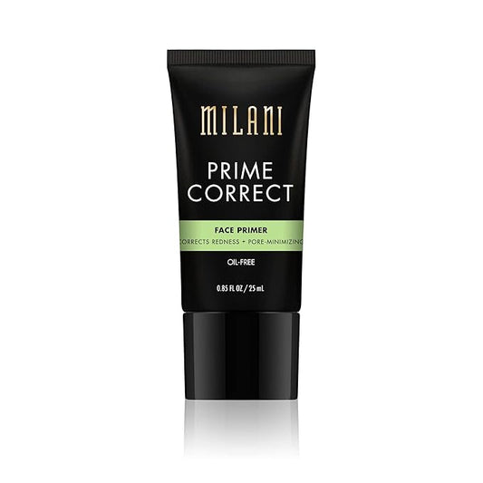 Milani Prime Correct Face Primer - Corrects Redness + Pore-Minimizing (0.85 Fl. Oz.) Vegan, Cruelty-Free Face Makeup Primer to Color Correct Skin & Reduce Appearance of Pores