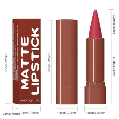 Sculpting Matte Lip Liner pencil,Gradient Matte Lipstick Crayon,Smooth Creamy Texture lip Pencil, Waterproof Smudge Proof Lipstick Pencil,Highly Pigmented Lip Makeup,Vegan Beauty.06#