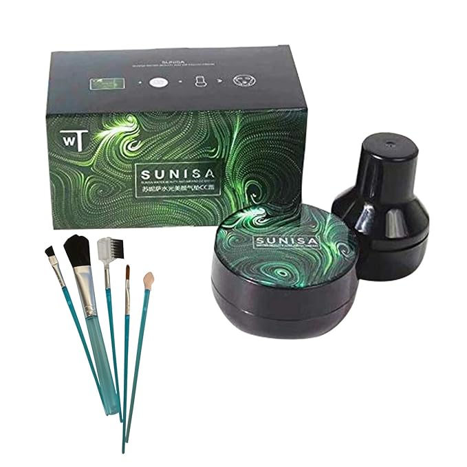 3 in 1 Air Cushion CC and BB cream foundation 5 Pieces Makeup Brush Set Combo