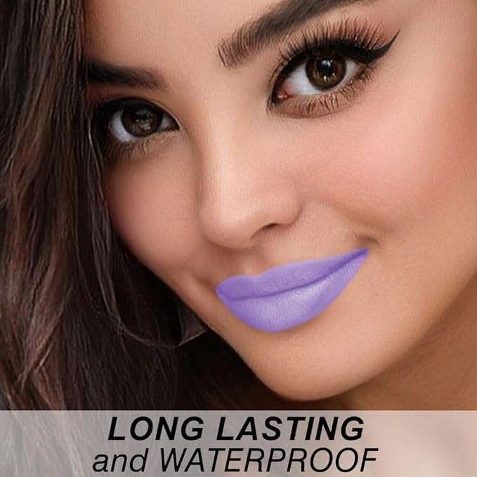 Matte Bullet Long Wear Lipstick - Vegan and Cruelty-Free - Smudge and Waterproof Matte Lipstick with Moisturizing Formula - All Day Comfort - (Lavender Lust #13)