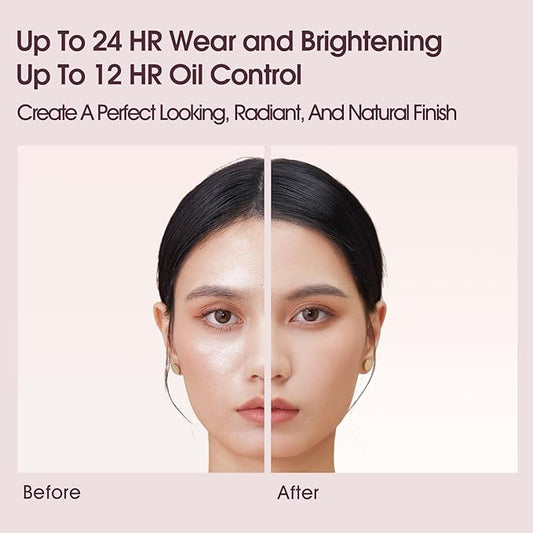 Cellglow Lasting Cream Foundation Makeup, For light fair medium skin with Buildable Medium to Full Coverage, Skincare Makeup Hybrid, Lightweight and Nourishing Formula, Radiant Finish, Vegan