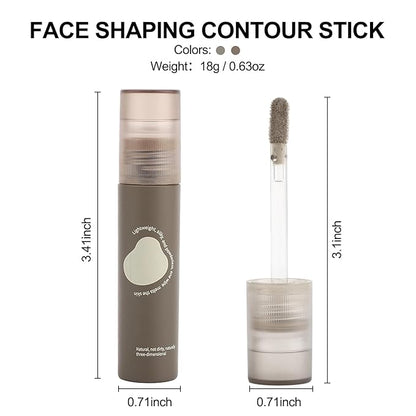 Erinde Liquid Contour Stick – Warm Toned Natural Brown Cream Bronzer for Face Definition, Soft Silky Texture with Buildable Coverage, Long Lasting Contour Makeup, Vegan & Cruelty-Free, 202
