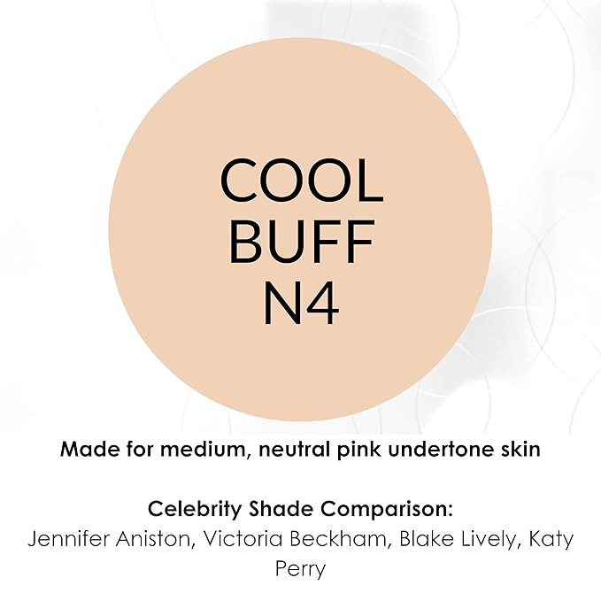 NV BB Perfecting Mist Foundation Buildable Coverage Professional Airbrush Makeup with Plant-based Stem Cell Polypeptides, Vitamins A, D, E and Aloe, 1.5 ounces, Cool Buff