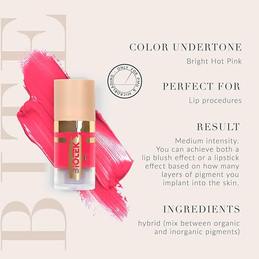 Bundle of 3 Lip Pigments for Permanent Make-Up (0,24 fl.oz.) - Glacé, Bite, Supermodel