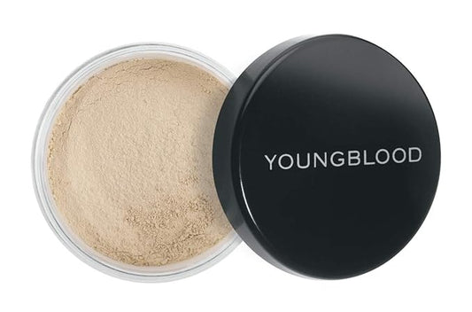 Youngblood Clean Luxury Cosmetics Loose Mineral Rice Setting Powder, Medium | Loose Face Powder Setting Foundation Translucent Finishing Matte Natural Acne | Vegan, Cruelty-Free, Paraben-Free
