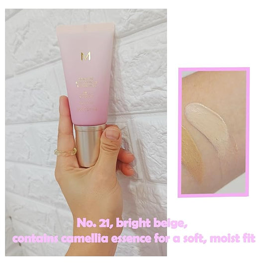 Long-Lasting, Hydrating, and lightness Coverage for MISSHA M Signature Real Complete BB Cream EX, 1.58fl.oz. (No.21, bright beige)
