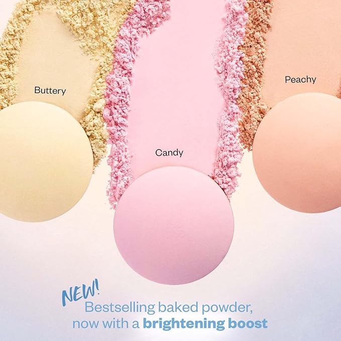 Kosas Cloud Set Face Pressed Brightening Powder - Smooths Shine Control, Coverage for Dark Undereye & Uneven Skin - Lightweight - Buttery (Sheer Brightening Yellow)