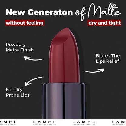Red Matte Lip Essentials Bundle: Gel Lip Liner Pencil 412 and Powder Drop Lipstick 401 Set