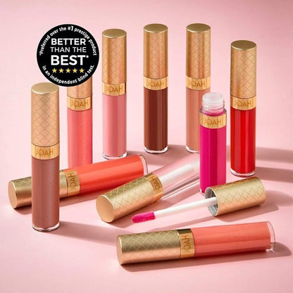 JOAH Lip Gloss, Sun and Seoul Glassify High Shine Tinted Lip Gloss, Hydrating Vitamin E & Avocado Oil, Korean Makeup - Princess Cut