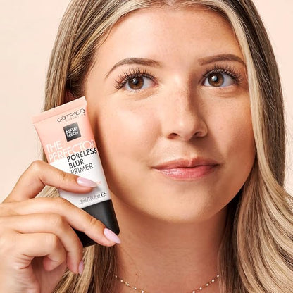 Catrice | True Skin Foundation 43 & The Perfector Poreless Blur Primer Bundle | Full Coverage Makeup | Vegan & Cruelty Free
