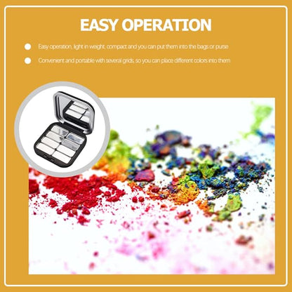 Beaupretty 2pcs Empty Lipstick Palette DIY Lipstick Lip Balm Blusher Containers Refillable Makeup Eyeshadow Storage Case Box with Mirror