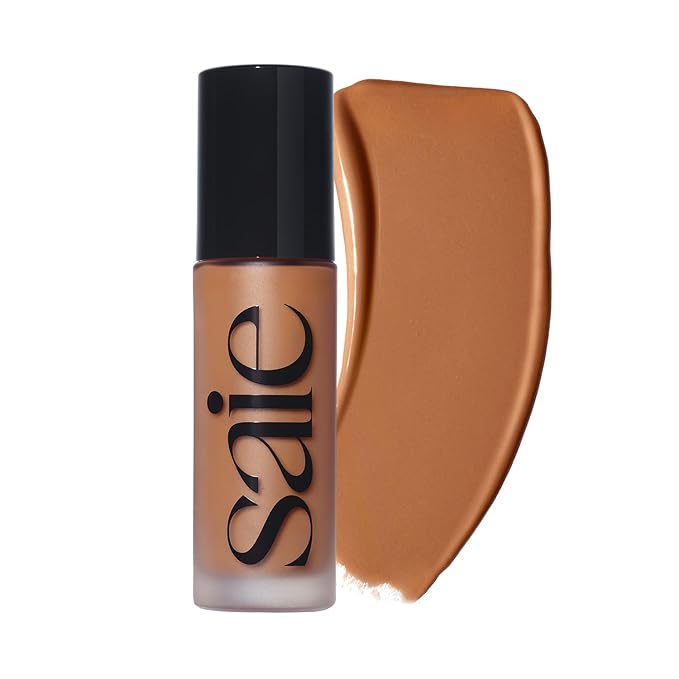 Saie Glowy Super Skin Tint Liquid Foundation - Hydrating Serum Foundation with Lightweight, Medium Coverage - Formulated with Hyaluronic Acid to Hydrate, Brighten and Plump - Shade 29 (1.01 oz)