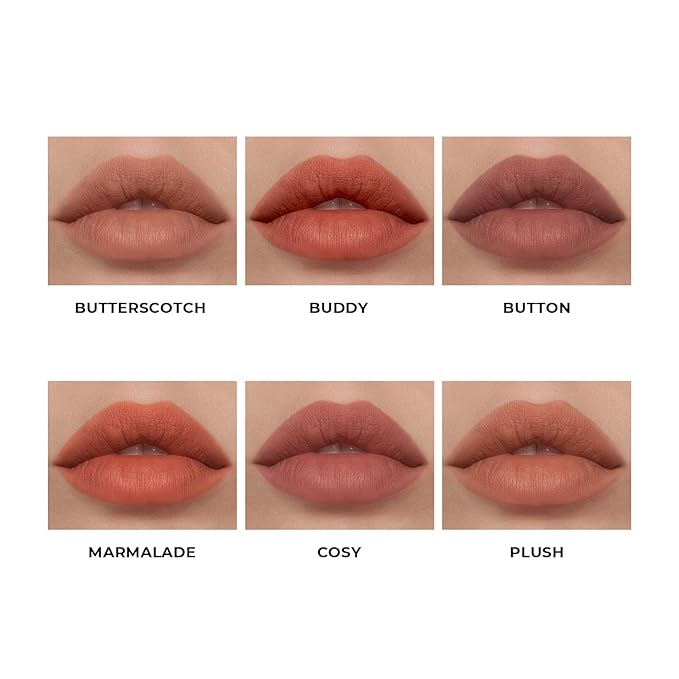 Dear Dahlia Paradise Dream Velvet Lip Mousse – Lightweight, Soft-Matte Finish, Buildable & Multi-Use, Vegan & Cruelty-Free – BUTTON