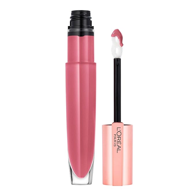 L'Oreal Paris Glow Paradise Hydrating Tinted Lip Balm-in-Gloss with Pomegranate Extract & Hyaluronic Acid, Ultra-Gentle, Non-Sticky Formula, Rosy Utopia, 0.23 Fl Oz
