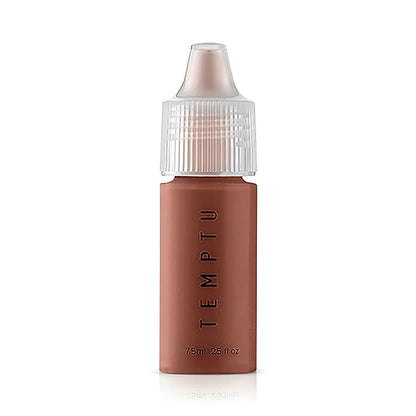 TEMPTU S/B Silicone-Based Airbrush Foundation: Professional Long-Wear Liquid Makeup, Sheer To Full Coverage For A Hydrated, Healthy-Looking Glow & Luminous, Dewy Finish On All Skin Types, 011 Dark Cocoa, 0.25 Fl Oz