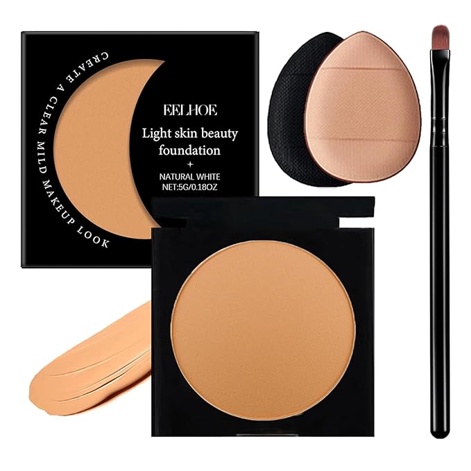 Inauguratei Under Eye Brightener,Waterproof Under Eye CC Concealer for Dark Circles,Long-Lasting Oil Control Dark Circle Corrector Foundation Cream,Tired Skin Color Correcting Brightener & Primer