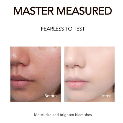 Mushroom Head Air Cushion CC Cream Foundation, Moisturizing BB Cream Face Makeup Foundation Long-Lasting Coverage of Blemishes, Matte Even Skin Tone Nude Makeup Base Primer (01# Lvory)