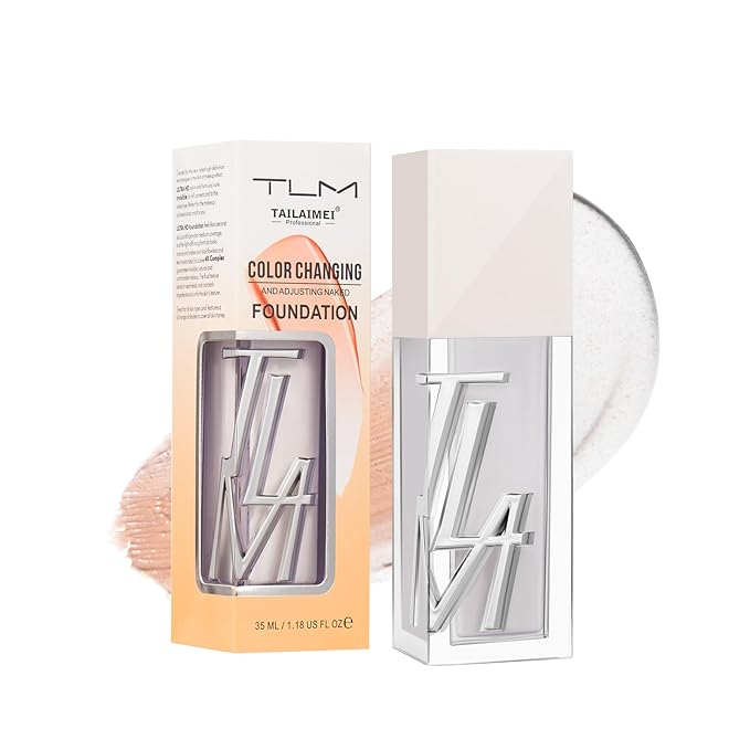 Foundation Makeup, Colour Changing Foundation, Moisturises Skin,Creates a Natural, Flawless Makeup, Waterproof and Sweatproof, Suitable for Many Skin Tones, 35ml
