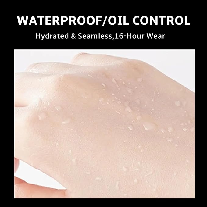 Air Cushion Foundation,Clear and Moisturizing Makeup Cushion Powder Foundation,Flawless Coverage,Long Lasting Matte Finish,Radiant Natural Base Makeup,#1 Ivory White.