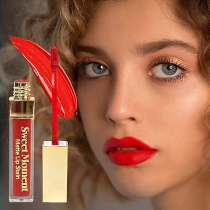 Sistar Sweet Moments Matte Lip Stain Long-Lasting Matte Finish Vivid High Pigment Colors Smooth and Sweet 1.5 mL / 0.05 fl. oz. (Vampire)