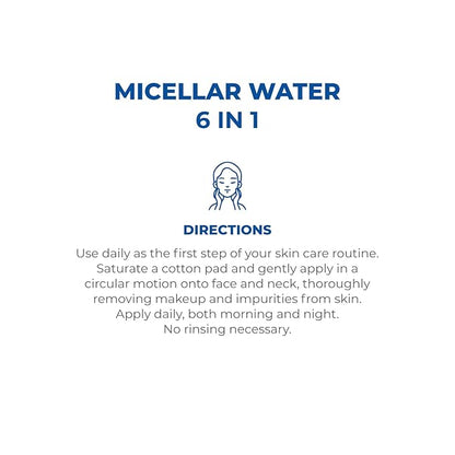 Dermaglos Micellar Water for All Skin Types Even Sensitive | All In 1 Hydrating Facial Cleanser & Makeup Remover, Brightening, Soothing, Gentle Face Toner | Alcohol-Free Formula | 13.52 Fl Oz
