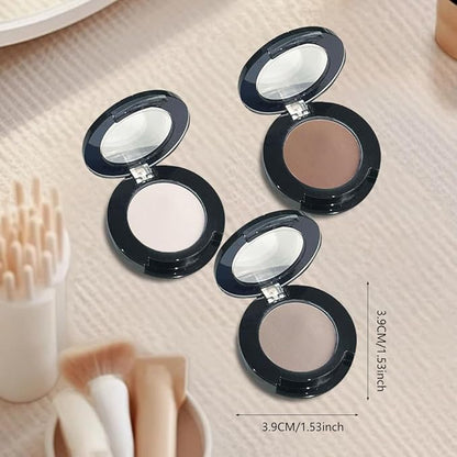 Monochrome Matte Highlighting Pressed Powder | 2025 Trend Silky-Soft, Long-Lasting Brightening & Setting Powder, Multipurpose Face Eye Shadow makeup, Oil-control Natural Finish | Talc-Free (06#-B)