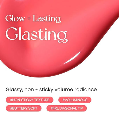 Peripera Ink Glasting Lip Gloss, Non-Sticky, Gloss Shine, 4XL Wand for Easy Application, Korean Lip Gloss, Fuller Looking Lips, Buttery Soft, Long Lasting Lip (012 COMFY COZY)